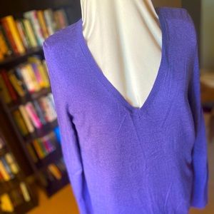 Halogen deep v-neck sweater